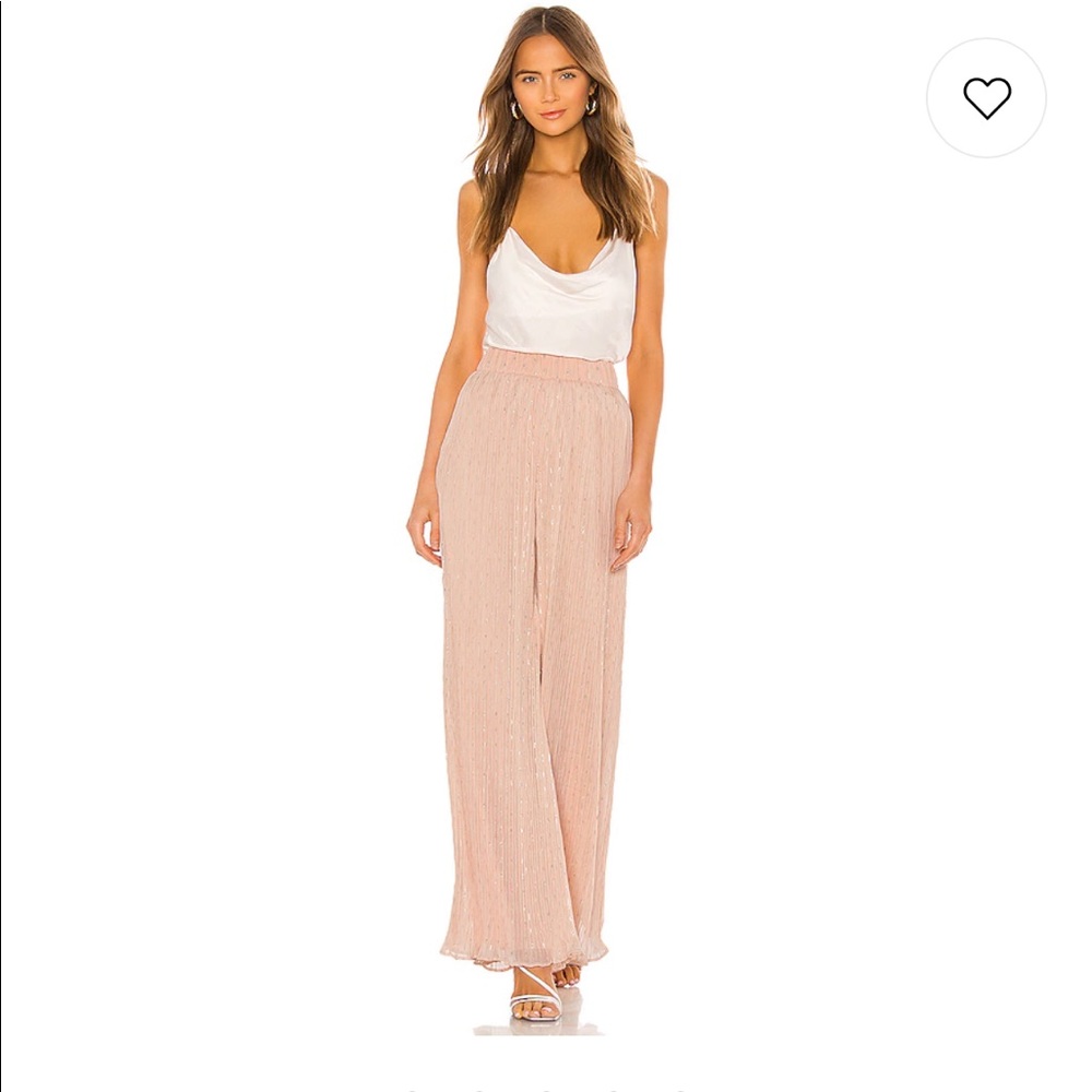 Lovers + Friends tropical breeze pants peach